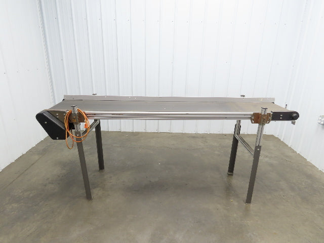 HFA 2210 Series 18"x 89" Aluminum Flat Belt Conveyor 115V Belt Drive 56FPM