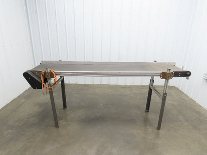 HFA 2210 Series 18"x 89" Aluminum Flat Belt Conveyor 115V Belt Drive 56FPM