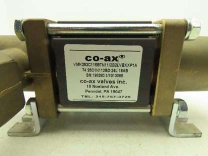 COAX 5-VMK 25 DR NC Brass Coaxial 3-Way Solenoid Valve 1-1/2"NPT 24VDC 230PSI