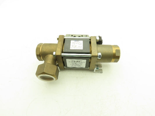 COAX 5-VMK 25 DR NC Brass Coaxial 3-Way Solenoid Valve 1-1/2"NPT 24VDC 230PSI