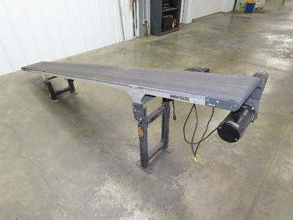 Dorner 2200 Series 12"x 10' Incline Belt Conveyor 115V Variable Speed 114FPM