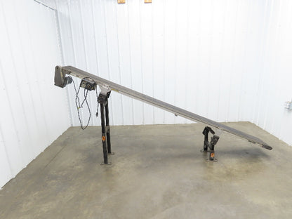Dorner 2200 Series 12"x 10' Incline Belt Conveyor 115V Variable Speed 114FPM