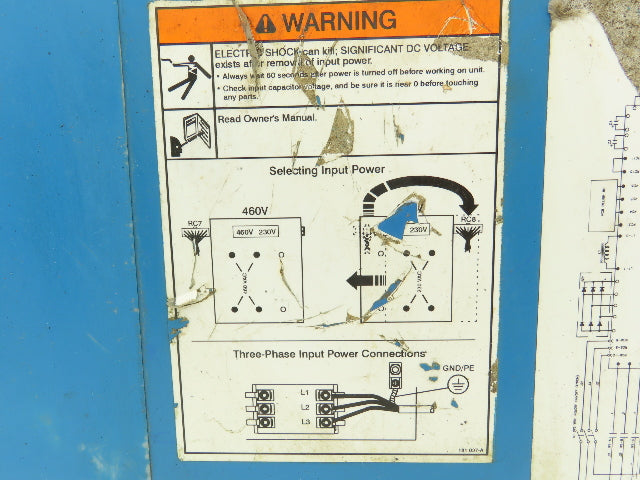 Miller Invision 456MP Side Panel Cover Left Hand Blue Welding Parts 190 271