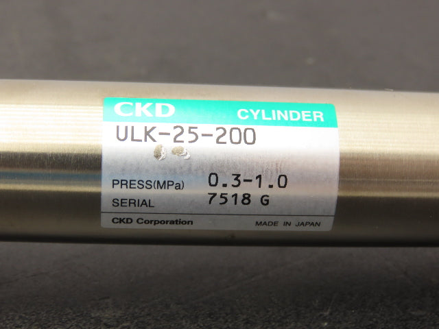 CKD ULK-25-200 Pneumatic Air Cylinder 25mm Bore 200mm Stroke Locking Mount Kit