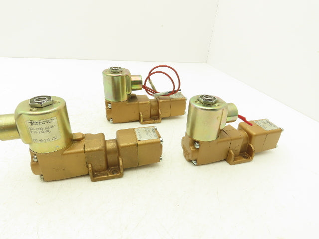 Versa VGS8332CLL36U15120V60 Solenoid Valve Ports 40-175PSI *Mixed Lot Of 3*