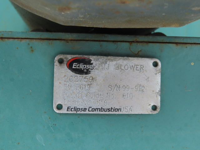 Eclipse SMJ3619 Turbo Blower Centrifugal 6x3" 10500 CFH 2 Hp 1Ph 115/208/230V