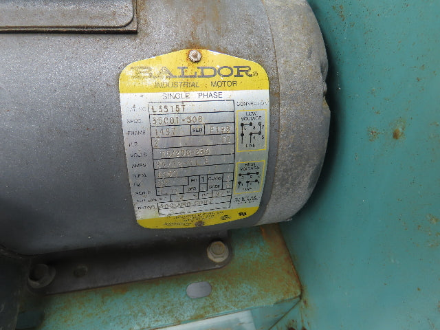 Eclipse SMJ3619 Turbo Blower Centrifugal 6x3" 10500 CFH 2 Hp 1Ph 115/208/230V