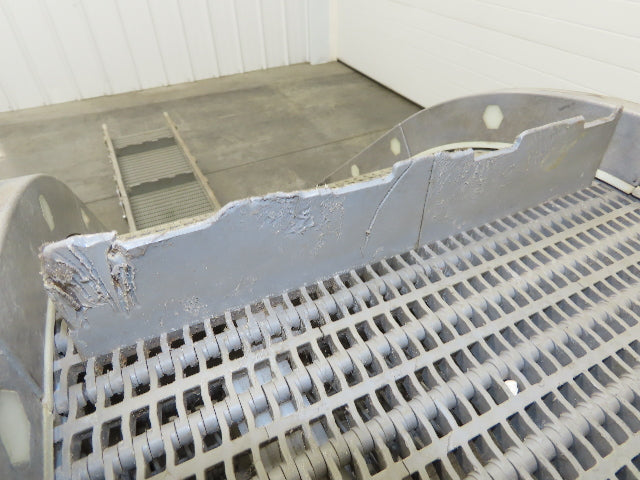 Dynacon 12"x 9' Portable Incline Parts Conveyor Plastic Cleated Belt DC Drive