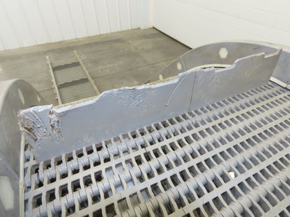 Dynacon 12"x 9' Portable Incline Parts Conveyor Plastic Cleated Belt DC Drive