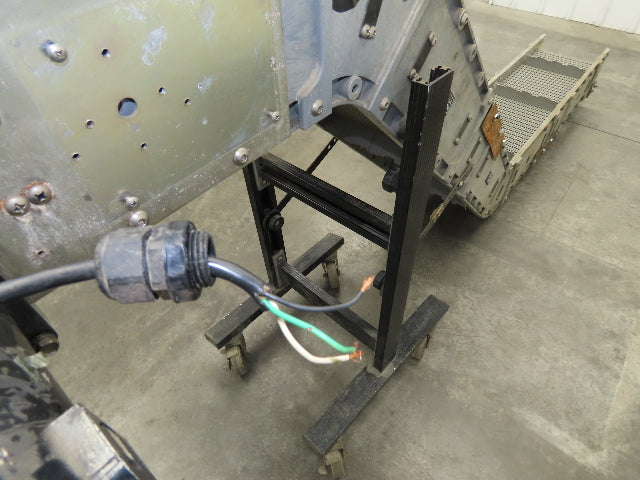 Dynacon 12"x 9' Portable Incline Parts Conveyor Plastic Cleated Belt DC Drive