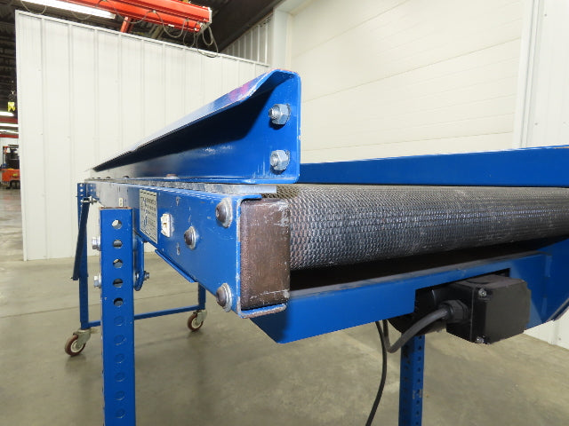 MAC 22"x 87" Belt Conveyor On Casters 20" Belt 90VDC 1PH 1-42FPM Chain Drive