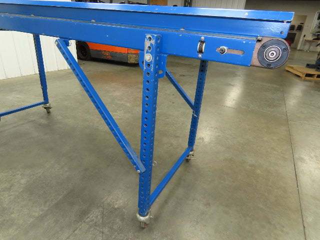 MAC 22"x 87" Belt Conveyor On Casters 20" Belt 90VDC 1PH 1-42FPM Chain Drive