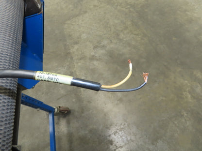 MAC 22"x 87" Belt Conveyor On Casters 20" Belt 90VDC 1PH 1-42FPM Chain Drive