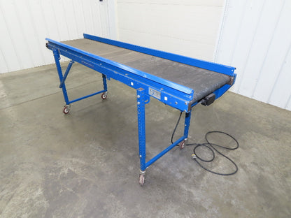 MAC 22"x 87" Belt Conveyor On Casters 20" Belt 90VDC 1PH 1-42FPM Chain Drive