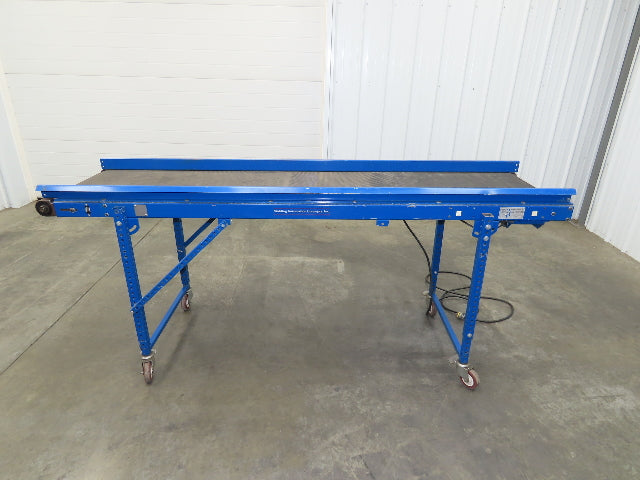 MAC 22"x 87" Belt Conveyor On Casters 20" Belt 90VDC 1PH 1-42FPM Chain Drive