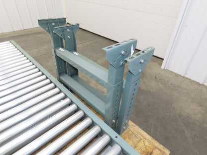 Uline 24"x 10' Gravity Roller Conveyor 1.9" Roller 21"BF 2-Sections 20' w/Legs