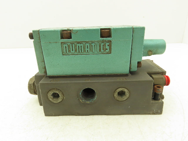 Numatics 554JA431O000000 Pneumatic Solenoid Valve 4/2 150psi 5-Port 1/2"Manifold