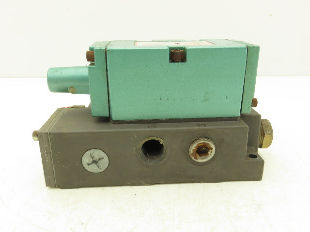 Numatics 554JA431O000000 Pneumatic Solenoid Valve 4/2 150psi 5-Port 1/2"Manifold