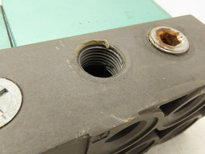 Numatics 554JA431O000000 Pneumatic Solenoid Valve 4/2 150psi 5-Port 1/2"Manifold