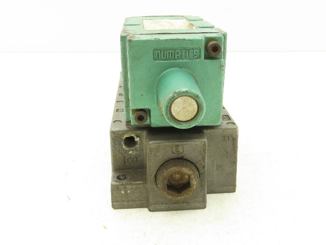 Numatics 554JJ531O000000 Pneumatic Solenoid Valve 4/3 150psi 5-Port 1/2"Manifold