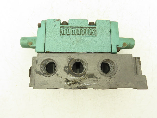 Numatics 554JJ531O000000 Pneumatic Solenoid Valve 4/3 150psi 5-Port 1/2"Manifold