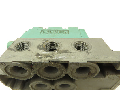 Numatics 554JJ531O000000 Pneumatic Solenoid Valve 4/3 150psi 5-Port 1/2"Manifold