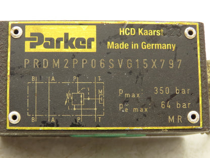 Parker PRDM2PP06SVG15X797 Hydraulic Pressure Reducing Valve Module 5000psi