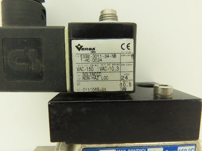 Versa E5SM-3011-34-NB1-HC-D024 Solenoid Valve 8 Bar 1/2" NPT Normally Closed