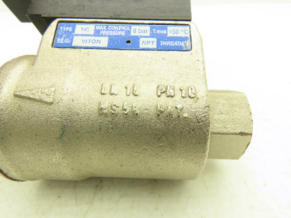 Versa E5SM-3011-34-NB1-HC-D024 Solenoid Valve 8 Bar 1/2" NPT Normally Closed