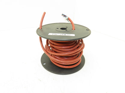 Belden 83569 Wire Spool 22AWG 30' 19 Conductor Shielded Red Cable Thermal