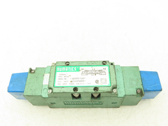 Numatics 135BB515MP  5/3 Position Open Center Pneumatic Solenoid Valve 24VDC