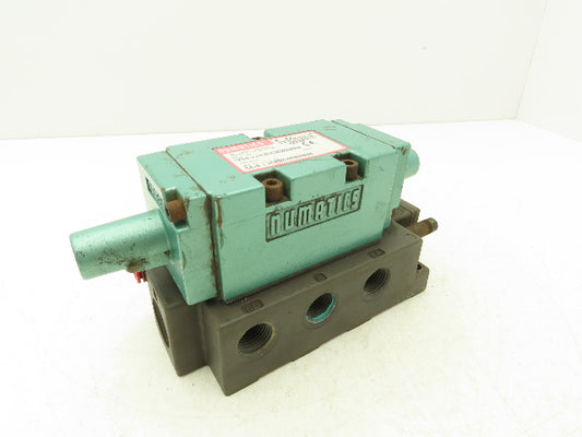 Numatics 554JJ43AO000000 Pneumatic Solenoid Valve 4/2 150psi 5-Port 1/2"Manifold
