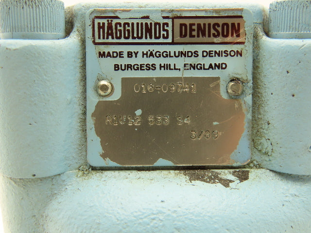 Hagglunds Denison R1U12 533 S4 Hydraulic Pressure Reducing Valve Manifold Mount