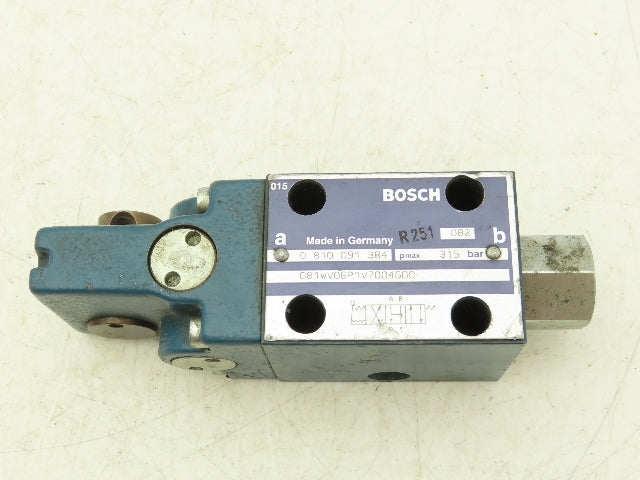 Bosch 081WV06P1V7004GD0 Manual Directional Valve 3-Pos Maintained *No Lever*