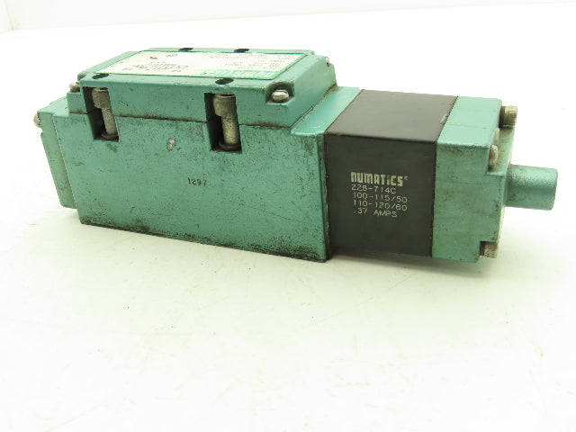 Numatics I34SA400K Pneumatic Air Single Solenoid Valve 150psi 110-120VAC