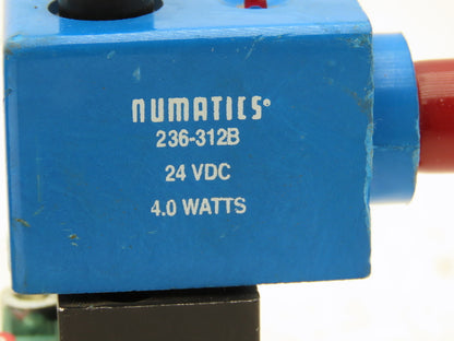 Numatics I22BB500R061D61 Pneumatic Dual Solenoid Valve 145PSI 24VDC 5/3-Way