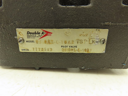 Double A QJ-06H-C-10A2 TSPLK Directional Control Pilot Valve QJ-005-C-10B1 115V