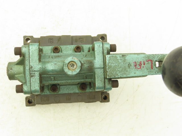 Numatics 33HLD4430 Directional Manual Lever Valve 2-Position 5-Port 1/2"NPT