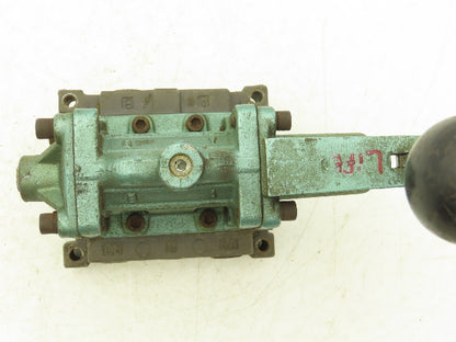 Numatics 33HLD4430 Directional Manual Lever Valve 2-Position 5-Port 1/2"NPT