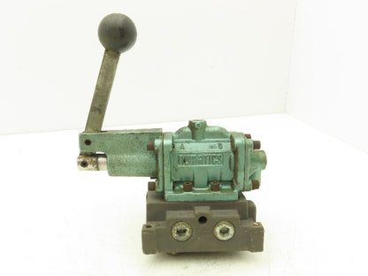 Numatics 33HLD4430 Directional Manual Lever Valve 2-Position 5-Port 1/2"NPT