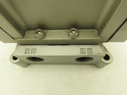 SMC VSP4340-065DL-N Pneumatic Air Solenoid Valve 4/5 24VDC Coil 3/4" NPT Ports