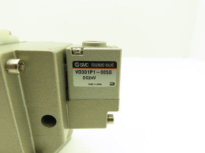 SMC VSP4340-065DL-N Pneumatic Air Solenoid Valve 4/5 24VDC Coil 3/4" NPT Ports