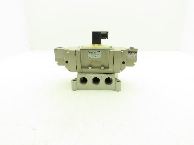 SMC VSP4340-065DL-N Pneumatic Air Solenoid Valve 4/5 24VDC Coil 3/4" NPT Ports