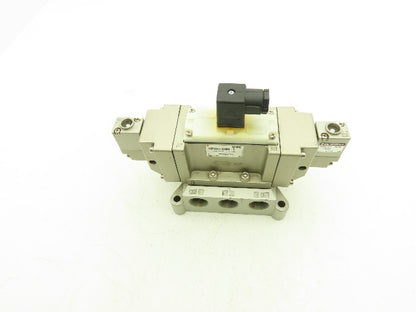 SMC VSP4340-065DL-N Pneumatic Air Solenoid Valve 4/5 24VDC Coil 3/4" NPT Ports