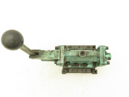 Numatics 33HLS5410 Directional Manual Lever Valve 3-Pos Spring Return 3/8"NPT