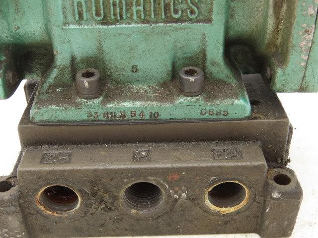 Numatics 33HLS5410 Directional Manual Lever Valve 3-Pos Spring Return 3/8"NPT