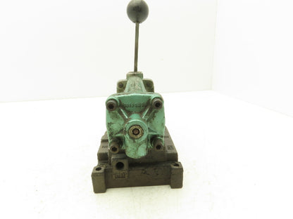 Numatics 33HLS5410 Directional Manual Lever Valve 3-Pos Spring Return 3/8"NPT