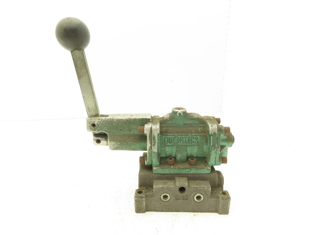 Numatics 32HLD4430 Directional Manual Lever Valve 2-Position 5-Port 1/4"Manifold