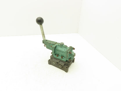 Numatics 34HLD4410 Directional Manual Lever Valve 2-Position 5-Port 1/4"Manifold