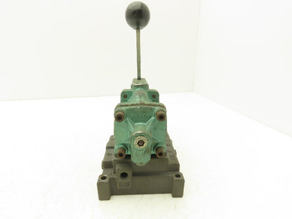 Numatics 34HLD4410 Directional Manual Lever Valve 2-Position 5-Port 1/4"Manifold